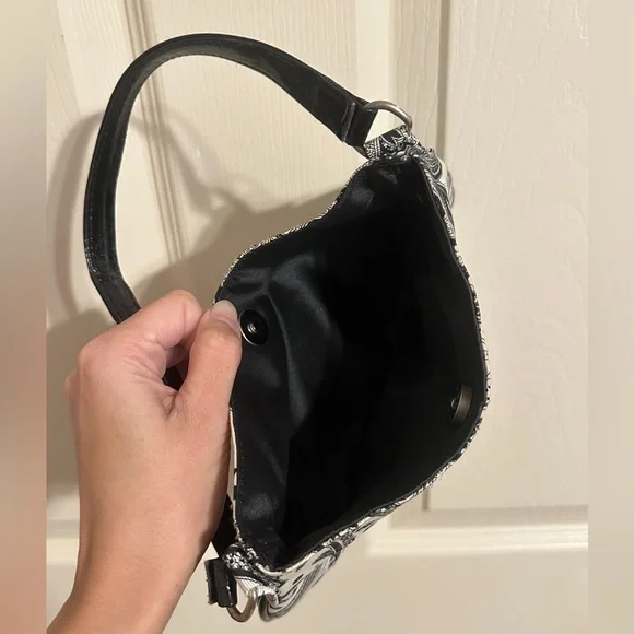 Etro Profumi Paisley Shoulder Bag, Black & White - Picture 6 of 10